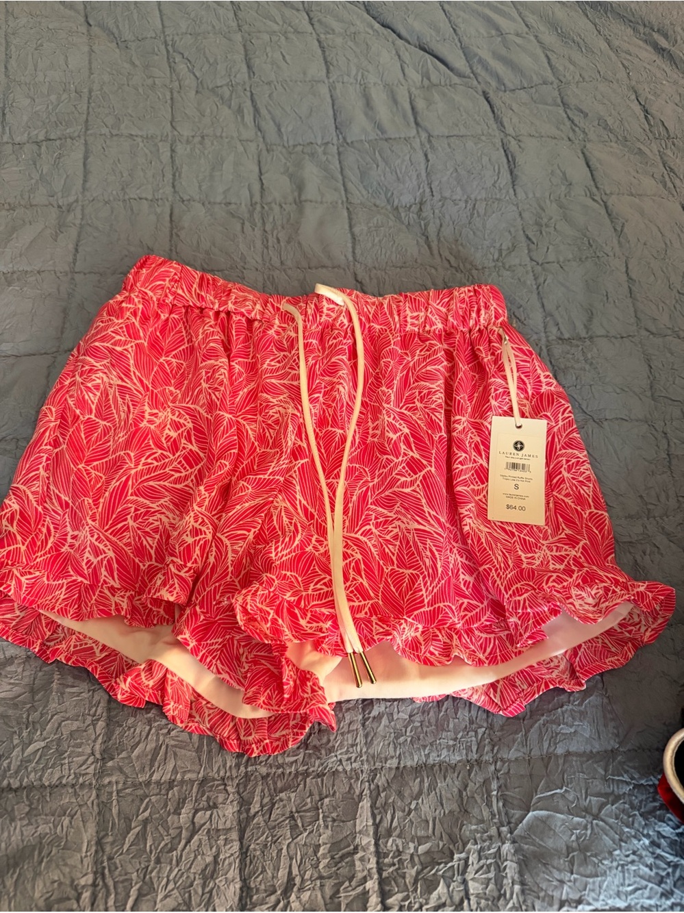 Lauren James Pink Malibu Shorts NWT Size Small
